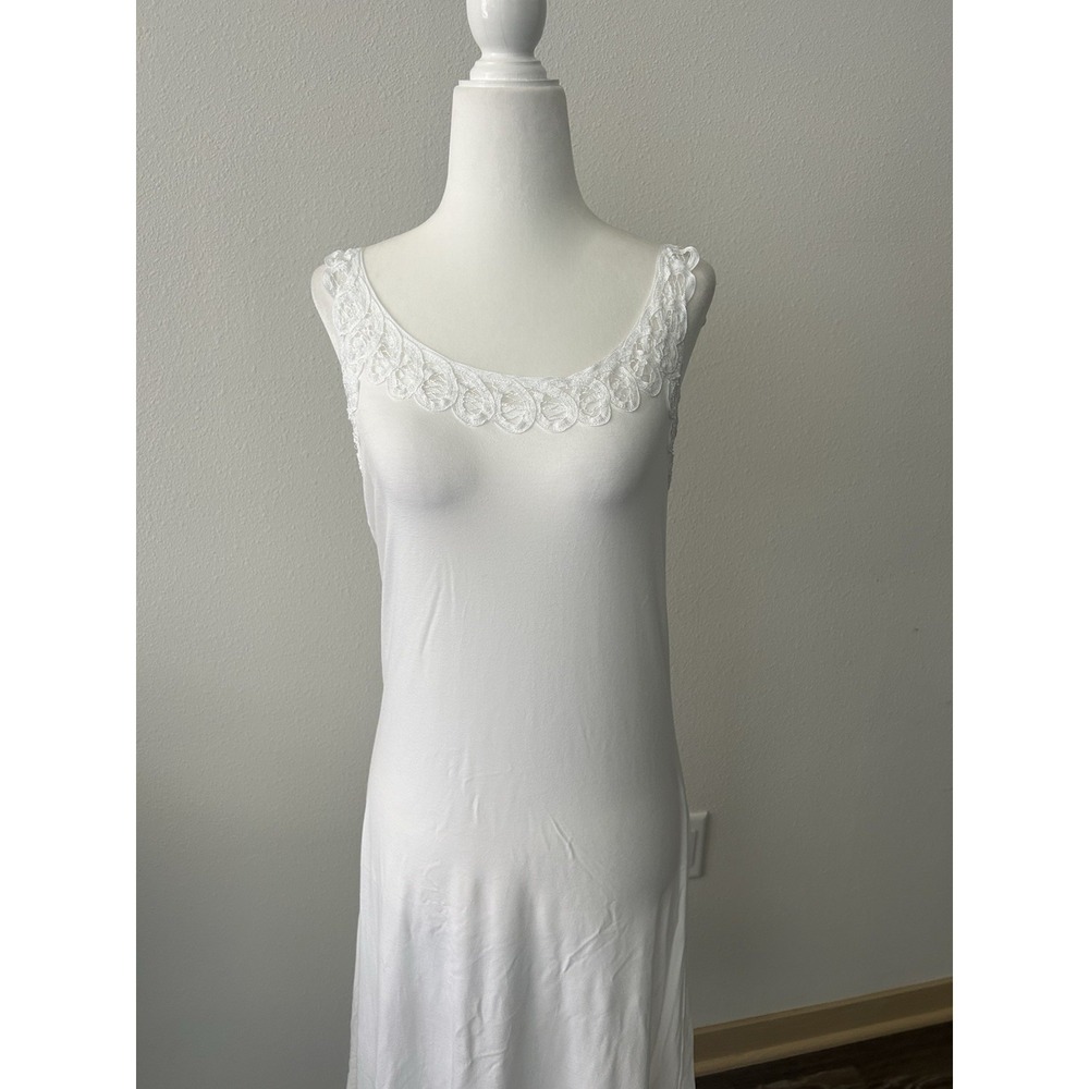 Vintage Spiegel White Lace Coverup Dress Y2K Feminine Romantic Coquette Fairy